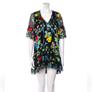 ALICE + OLIVIA Floral Print Mini Dress